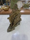 Vintage Ornate Victorian Cast Brass Letter   Napkin Holder Desk Organizer 