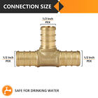 Efield 1 2    1 2    1 2  Pex Crimp Tee Brass Fittings Lead Free Free Shipping