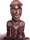 Exceptional Yombe Kongo Queen Mother W  Child Phemba African Carving Statue Lg  