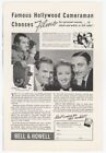 1930 s Filmo Movie Camera Vintage Print Ad The Pro s Use Bell   Howell  filmo  