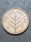 1944 Israel Palestine British Mandate 1 Mil  Bronze Coin  9asd