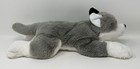 Fao Schwarz Husky Wolf Puppy Dog Plush Stuffed Animal Soft Toy Laying 13   