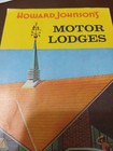 1950s Howard Johnson s A-frame Motor Lodge Motel Restaurant Vacation Brochure 