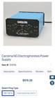 Carolina Next Generation Electrophoresis Power Supply 120v New In Unopened Box