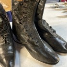 Lot Of 3 Pairs Of Victorian Woman   s Shoes Leather 
