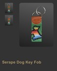 Scotty Cameron Leather Serape Dog Key Fob Keychain Needlepoint Cinco De Mayo