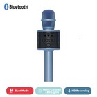 Wireless Bluetooth Karaoke Microphone With Speakers Hd Recording Blue
