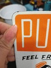 Porcelain Push Drink Orange Crush Door Sign