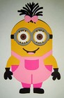 Minions Girls Kathy And Lola Paper Die Cut Paper Piecing Scrapbook Embellishment