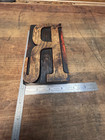 Vintage 6-3 4  Letter  r  Wood Type Letterpress Printer Blocks