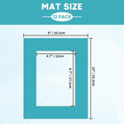 12 Packs Mixed Colors 8x10 Picture Frame Mats For 5x7 Photos  Artworks And Print
