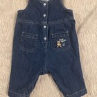 Vintage Baby Bgosh Denim Romper  Osh Kosh