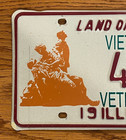 1994 Illinois Special Event License Plate Vietnam Veterans Military Expired Tag