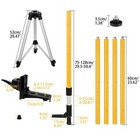 Adjustable Laser Level Pole With Support Tripod 12 Ft 3 7 M Professional Tele   