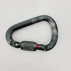 Petzl Attache Locking Carabiner Round Screw Lock Pear Shaped Military Green