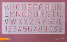 Letter Number Stencil Plastic Stencil Lettering Art Symbol Drawing Template   in