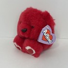 Vintage Puffkins Kisses Red Teddy Bear Plush By Swibco    Collector   s Edition