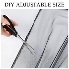 Extra Wide Outdoor Curtains Waterproof Voile 125 w X 98 l  pack Of 2  Black