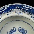 Chinese Blue white Porcelain Handpainted Exquisite Brush Washer 61304
