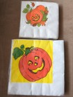 Vintage Ambassador Hallmark Halloween Pumpkin Paper Party Napkins Nos 2 Sizes 
