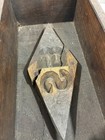 Vintage Primitive Handmade Wooden Butter Cheese Stamp Mold