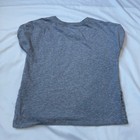 Adidas Girls Graphic Heart T-shirt Gray Size M 10 12 Short Sleeve Casual Top