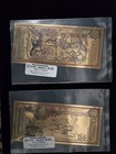 Assorted Goldbacks - 24k Gold Foil Notes 10s  5s  1s    75 Total Notes  0 