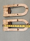 Lot Of 2 Vintage Barn  Sliding Door Roller Trolley Hangers Hardware U Horseshoe