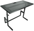 Quik Lok Dj233 Foldable Dj Table Workstation W perforated Shelf laptop Stand