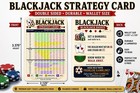 Blackjack Strategy Card Wallet Size Basic Strategy Chart Casino Legal