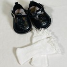 Alice In Wonderland Outfit For 18  American Girl Doll  Blue Dress  Apron  Shoes