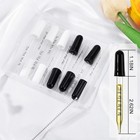 10pcs Eye Dropper With Durable Rubber Head  1ml Glass Dropper  Small  White 