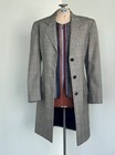 Donna Karan 90s Longline Womens Blazer Size 6 Medium Designer Plaid Blazer