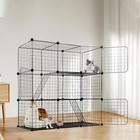 3 Tiers Extra Large Cat Cage  Cube Indoor Cat House Cat Crate Pet Kennel Playpen
