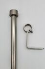Cappa 3 4  Adjustable Curtain Rod - Nickel  Two Sizes