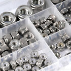 205pcs Sae Nylock Nylon Inserted Hex Lock Nuts Assortment Kit A2 Stainless Steel