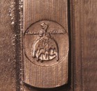 1937 Sherwin Williams Paint Adv Logo Knife Grip Steel Stamping Die Robbins Rh313