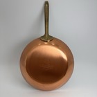 Paul Revere Ware Copper Skillet 8 5  Brass Handle Usa Factory Sticker Unused Vtg