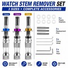Locksmith Tools 3 Pcs 7 Pin Advanced Tubular Lock Tool Set For Padlock Tool
