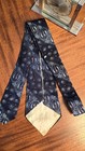 1930s 1940s Bold Look Tie Vintage Swing Art Deco Rayon Silk Wool Red Blue White