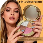 Tarte Glow Wardrobe Palette Highlighter Blush Bronzer Eyeshadow Full Size New