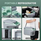 8l Portable Car Mini Fridge Cooler   Warmer  12v Dc Plug-in Vehicle Refrigerator