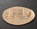 250 Year Usa Anniversary  Smashed  Pressed  Elongated Penny