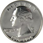 1976 S Washington Bicentennial Silver Quarter Proof 25c Coin