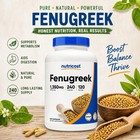 Nutricost Fenugreek 675mg     240 Capsules Gluten Free Non-gmo