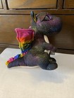 Ty Beanie Boos Anora Black Rainbow Sparkles Dragon 6  Plush Stuffed Toy Mwmt New