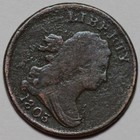 1803 Draped Bust Half Cent - Us 1 2c Copper Coin