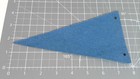 Vintage Georgia Peach Souvenir Felt Pennant Flag Blue Collectible Travel