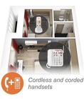 Vtech Sn5147 Amplified Corded cordless Senior Phone With Answering Machine