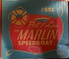 A2 Vintage Fleet Line Marlin Battery Operated Toy Boat-see Details Us Seller